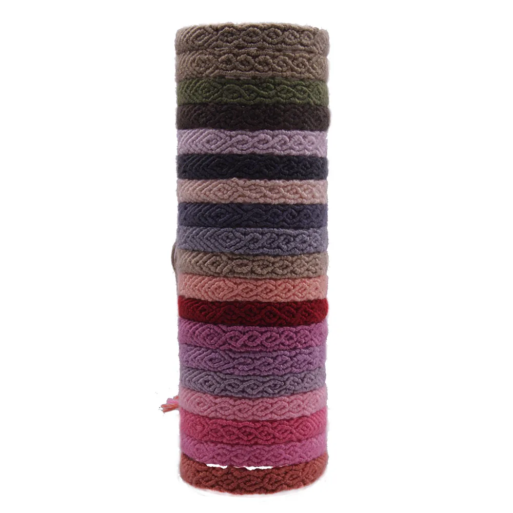 Разноцветный волнистый браслет дружбы в стиле бохо Летний Пляжный Плетеный