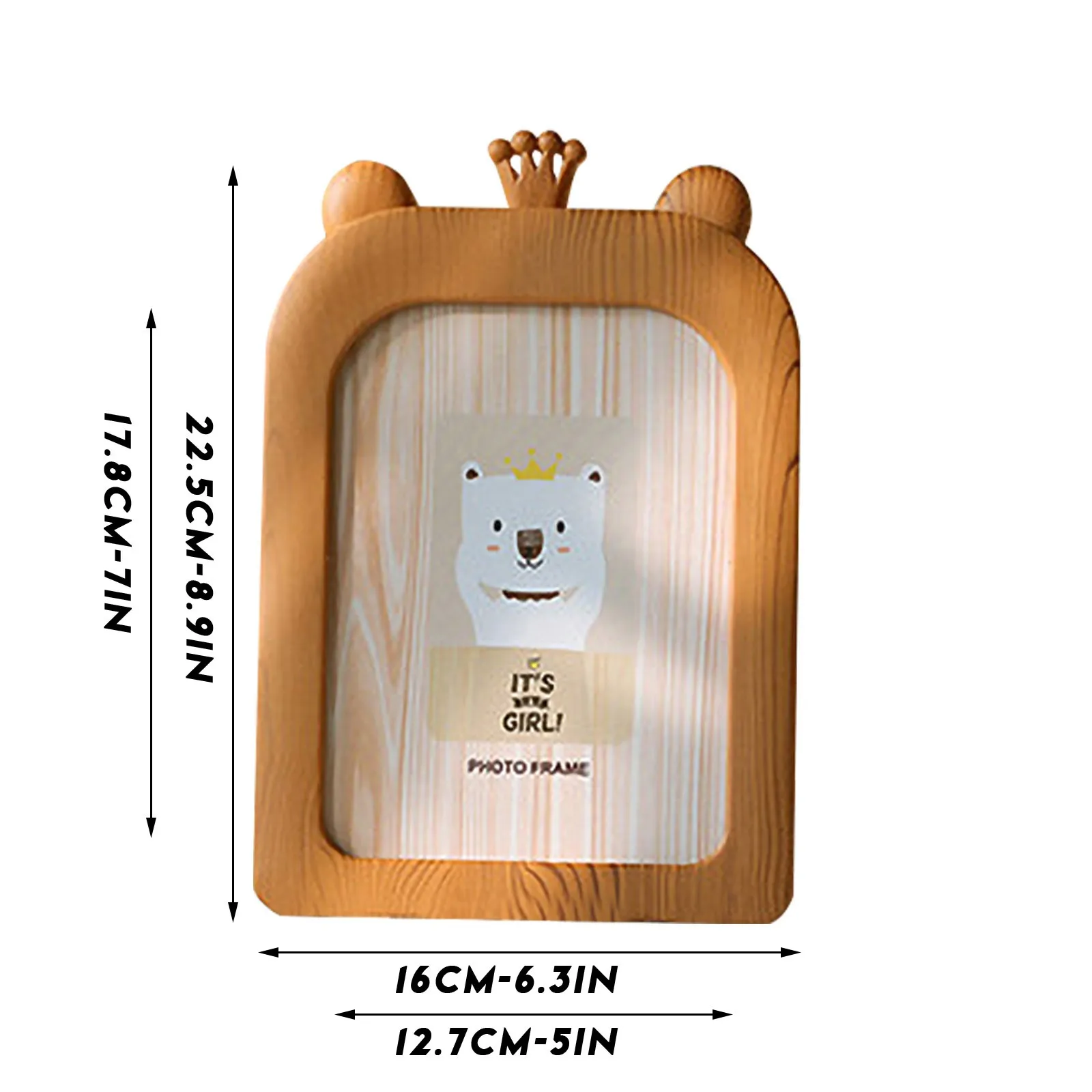 5x7 Quality Vintage Photo Frame Home Decor Retro Wooden Children Cartoon Recommendation Pictures Frames Gift Baby Room |