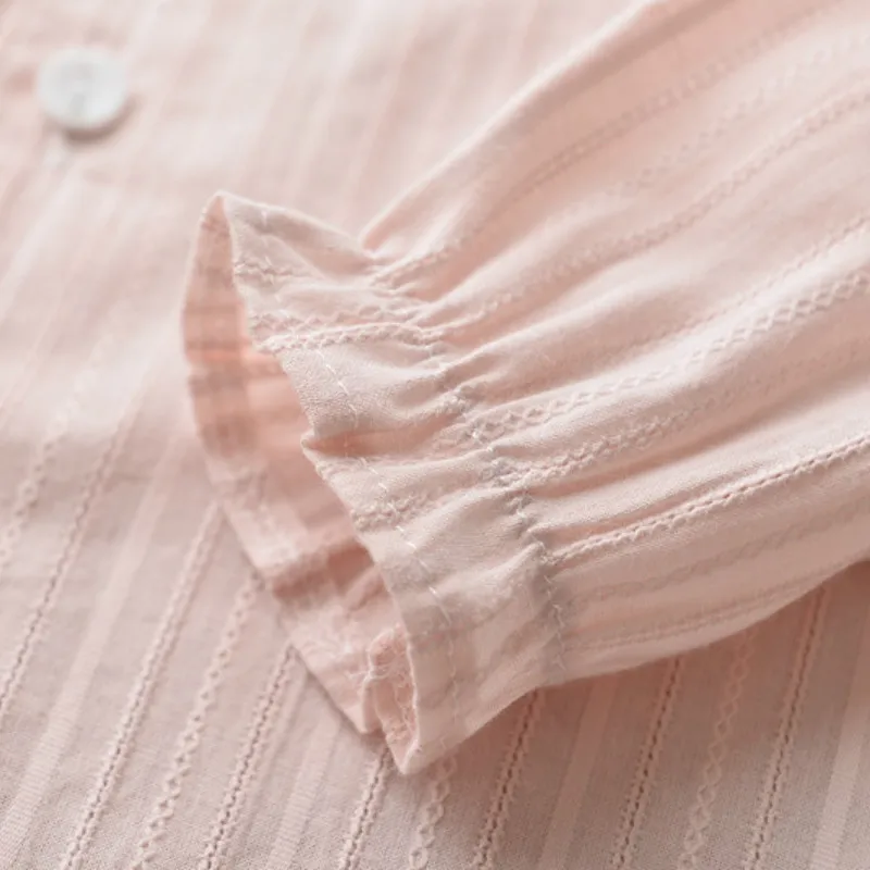 Милая весенне осенняя одежда для девочек мягкие хлопковые блузки с длинными