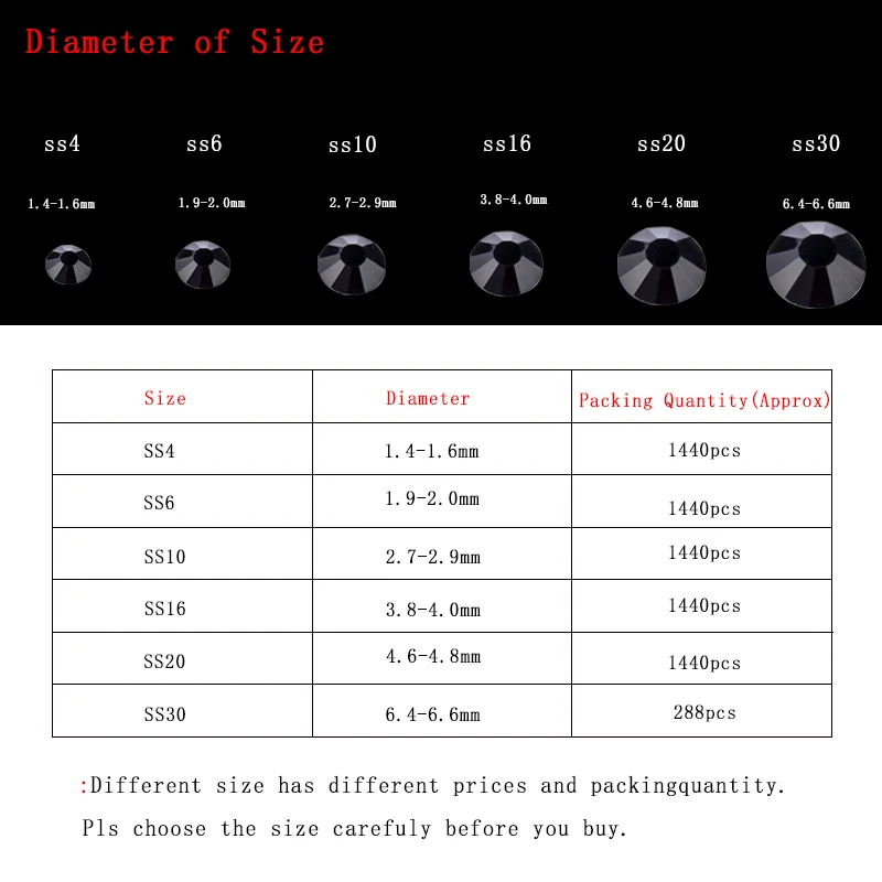 

SS4-SS30 Black Crystal High Quality Crystal Glass Thermoset Rhinestones Shiny Hotfix Rhinestones on Strass Iron Clothes