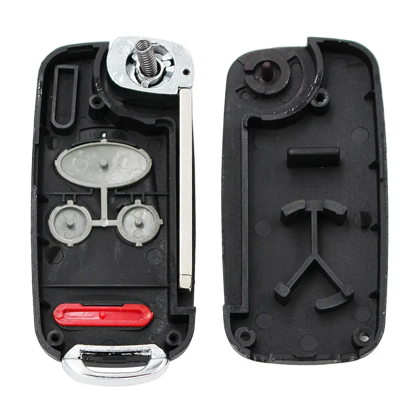 Модифицированный складной дистанционный ключ-брелок с 4 кнопками чехол для Honda