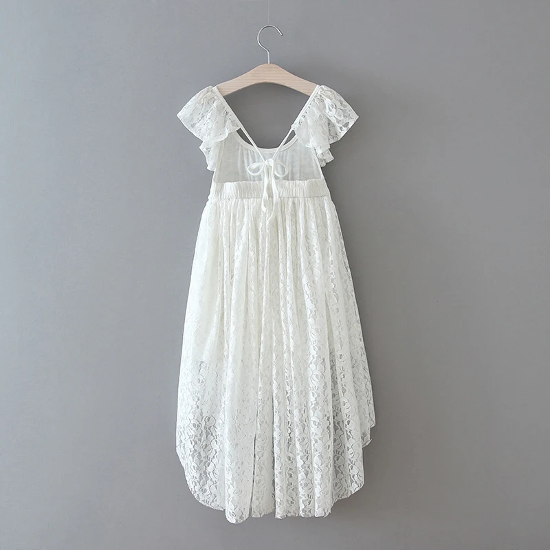 2020 New Children Baby Lace Puff Sleeve Dresses Girls Princess Sweet Party Clothes 6 pcs/lot Wholesale | Детская одежда и обувь