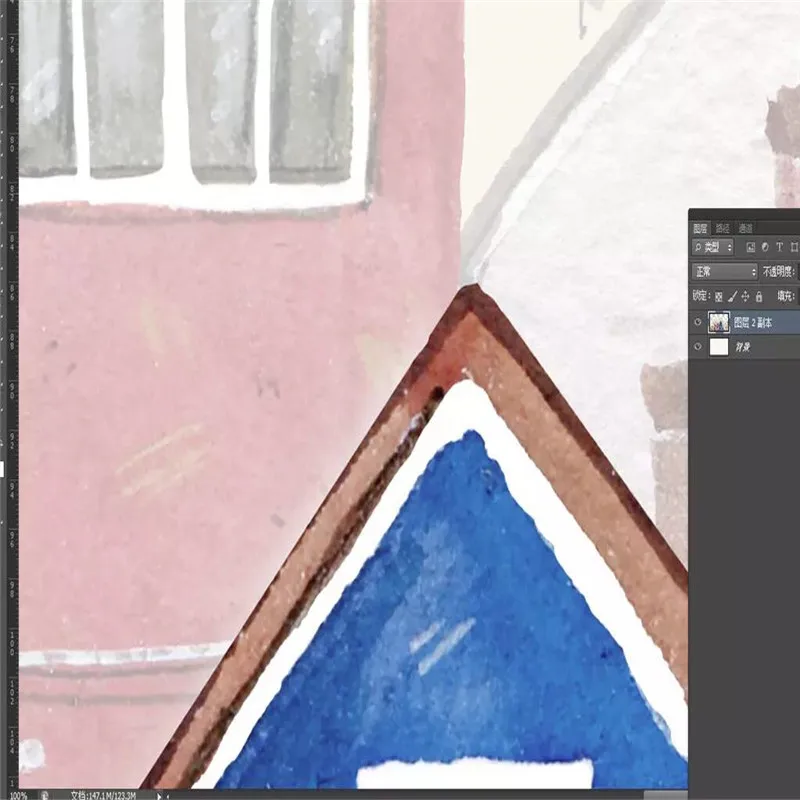 Персонализированный мультяшный акварельный замок фон для телевизора