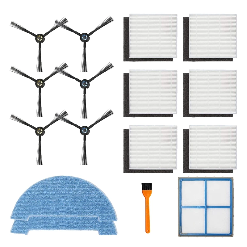 

HOT！-Replacement Parts Fit for ILIFE V8S X750 X785 V80 Robotic Vacuum Cleaner HEPA Filters Side Brushes Mops Accessories Kit
