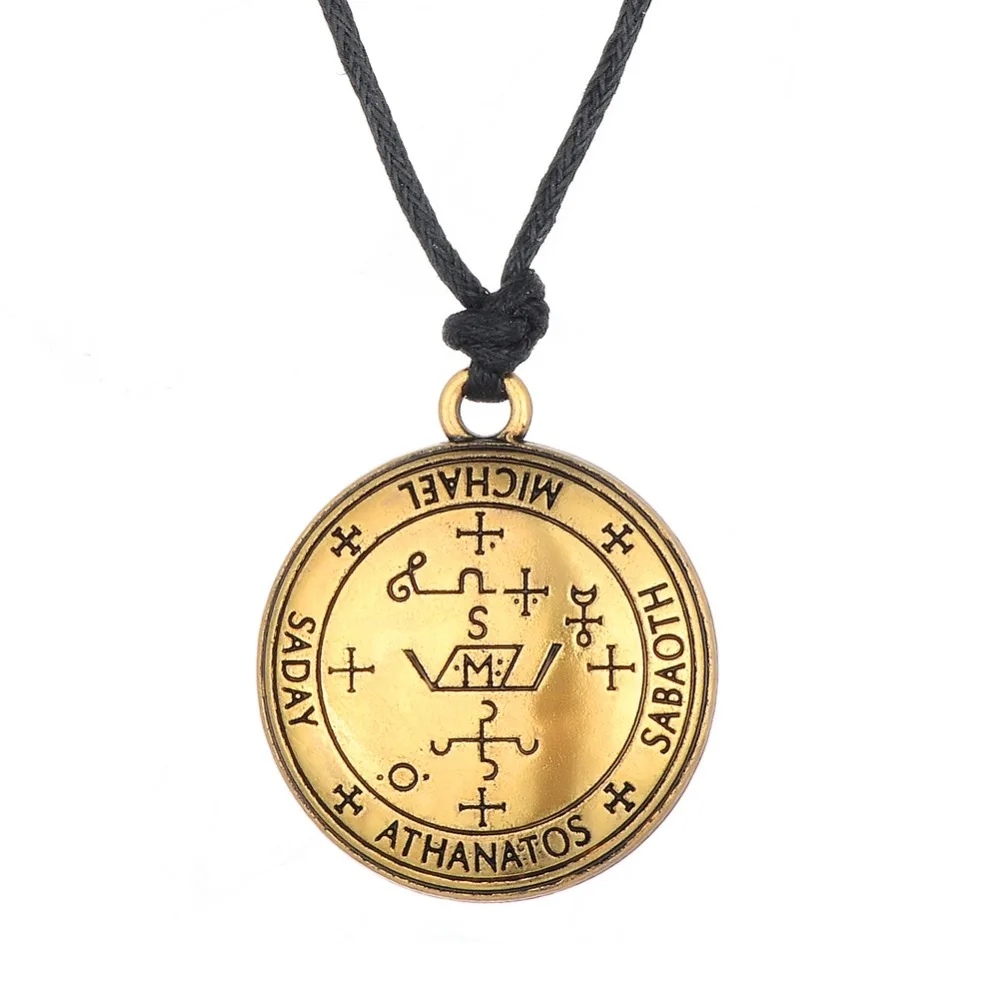 Lemegeton ювелирные изделия wicca Siil of Archangel Gabriel Raphael Enochian талисман амулет ожерелье Ангел ювелирные изделия кулон ожерелье человек