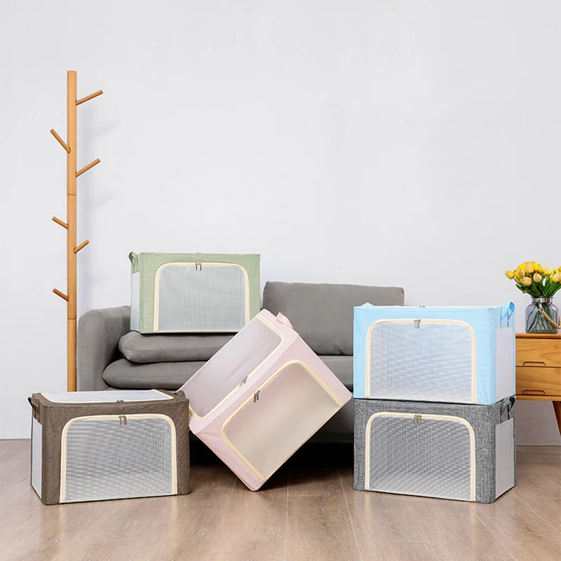 

Коробка для хранения, вместительная сумка для хранения одежды, органайзеры с прозрачным окошком для одежды, простыней, одеял, дома