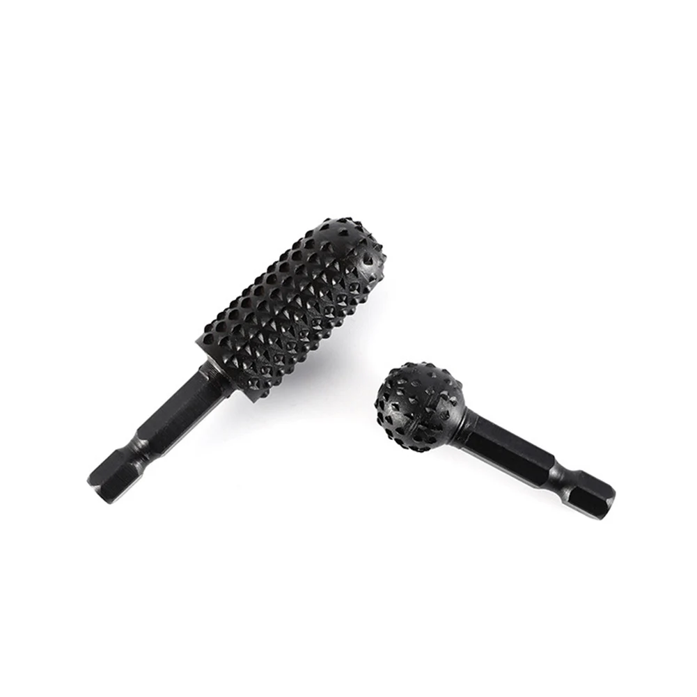 

7pcs Polishing Burr DIY Chamfering Drill Bit Engraving Hex Shank Woodworking Tool High Carbon Steel Rotary File Set Thorn Head