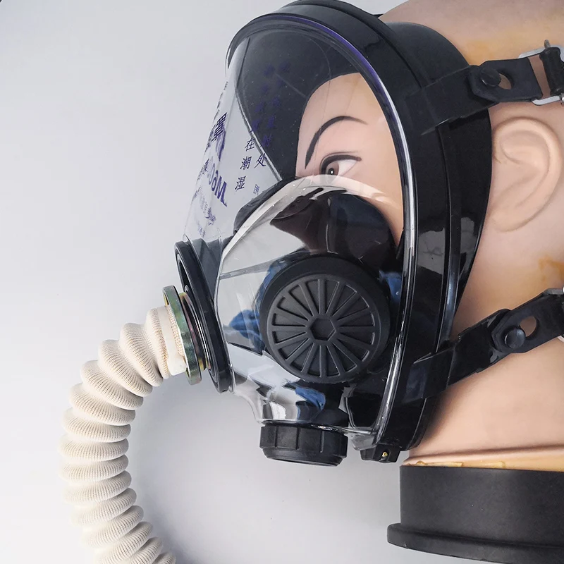 Chemical Industrial Respirator Gas Mask Full Face Painting Spraying Mask Gas Bottle Filter Activated Carbon Replace Mask