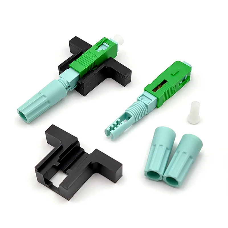 

50/100/200pcs Lot High Quality 58mm Fast Connector SC APC SM FTTH Single Mode Cold 58mm quick Fiber Optic Connector