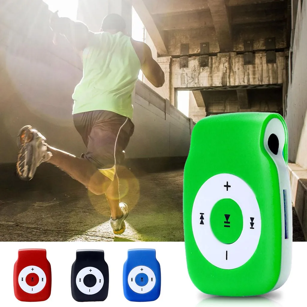 Мини зажим металлический USB MP3 плеер Поддержка Micro SD TF карта Музыка Медиа