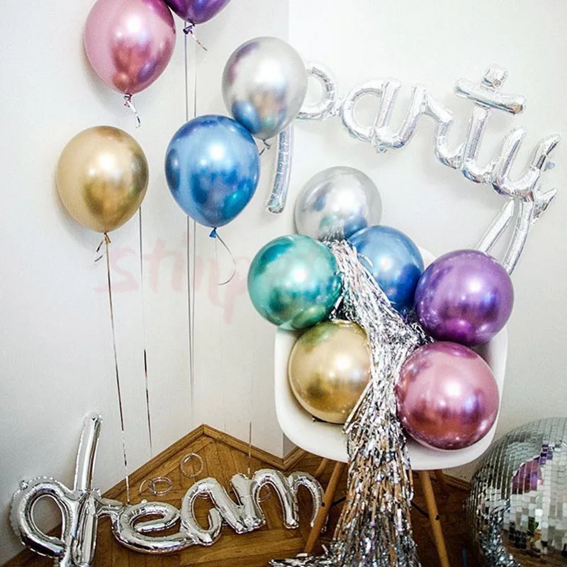 2020 с Новым годом украшение для вечерние черная Золотая фольга шарики в виде