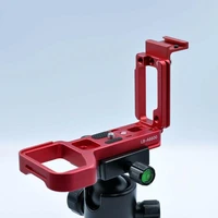 beesclover base plate quick release plate l bracket hand grip red for sony a6600 cold hot shoe mount base plate r60