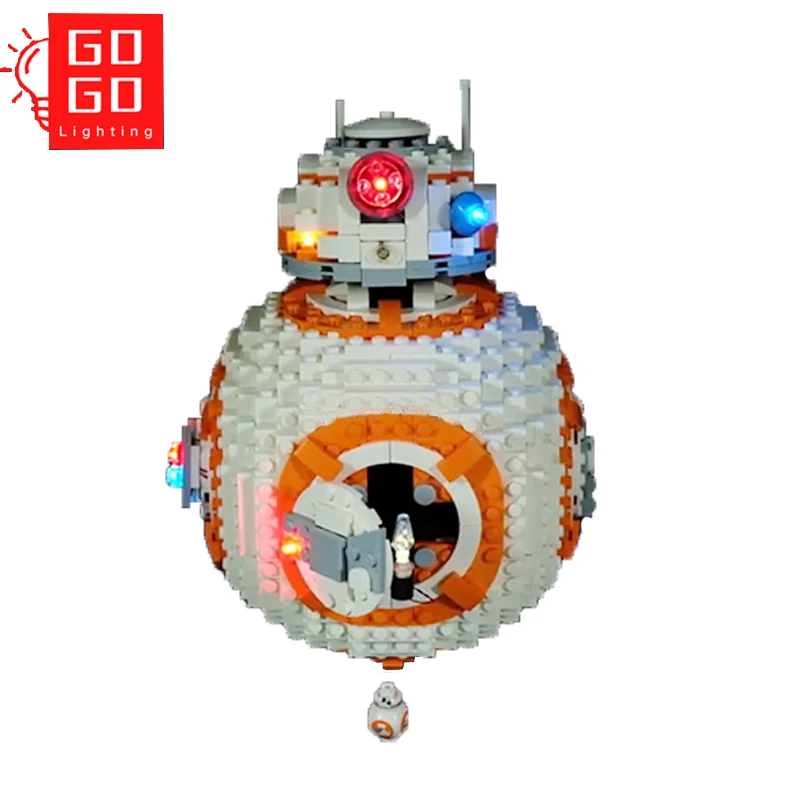 

GOGOMOC Brand LED Light Up Kit ,The Accessory Of Lego 75187 for Bb8 Robot Starfighter Toys (Not Model )