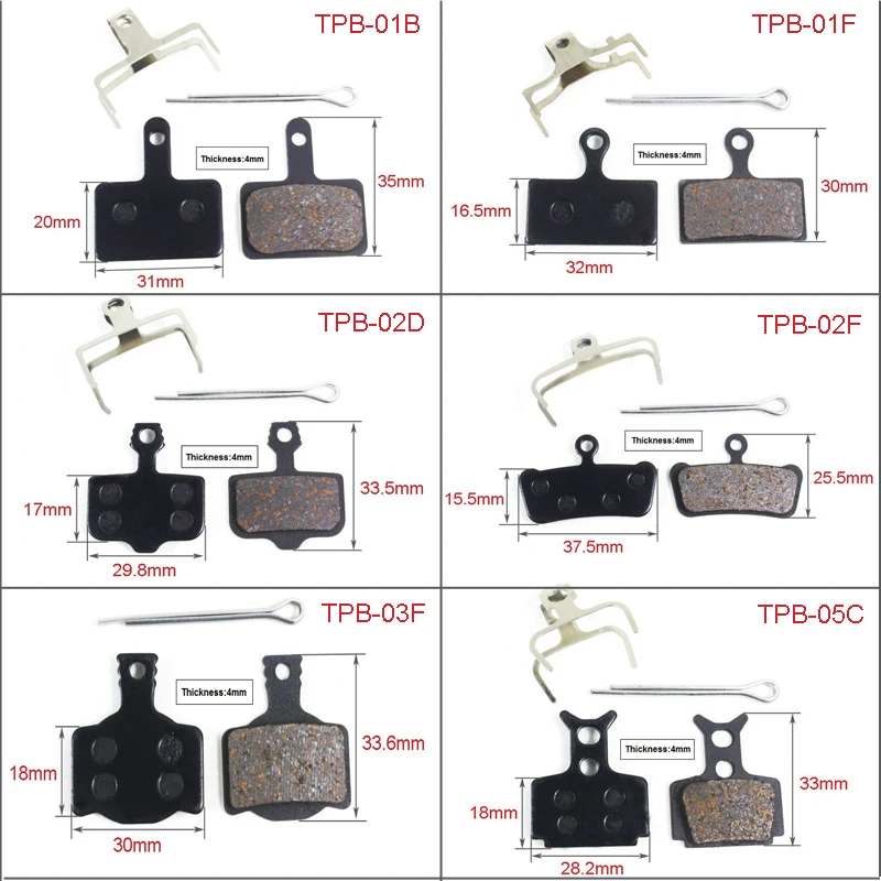 

Bicycle Disc Brake Pad MTB Bike cycling Disc Brake Pads Resin Semi-Metallic Brake Pads Cycling Bike Part