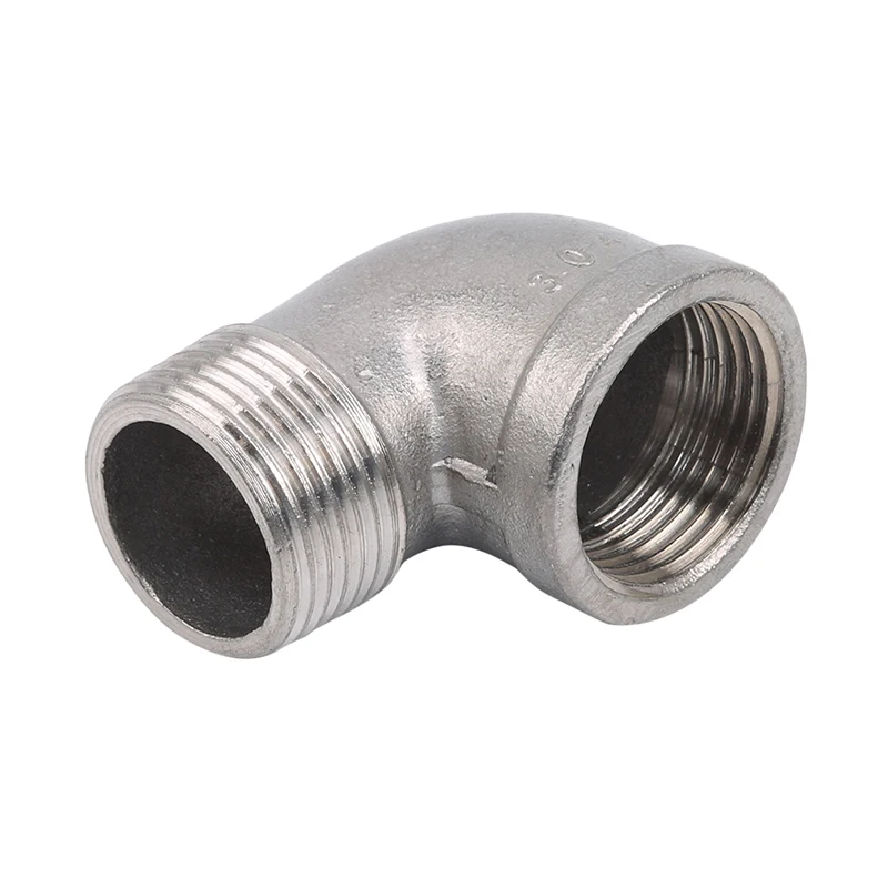 

Stainless Steel Male Threaded Elbow 90 Degree Angle Pipe Installation Connector Practical Household Gadgets