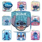 Женская сумка для монет Disney Lilo  Stitch, Модный милый кошелек из искусственной кожи, кошелек для монет, держатель для кредитных карт, женский короткий мини-кошелек