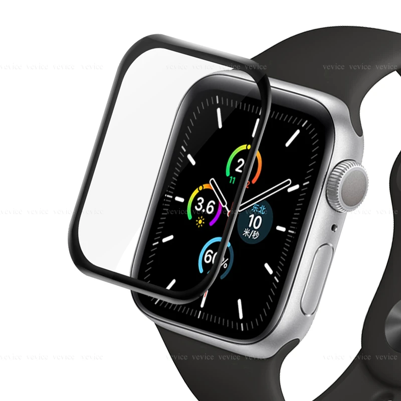 Изогнутый 3D полный экран композитный утолщенный гидрогель для Apple, который 5 Защитная крышка экрана 40 44 мм Гидрогелевая пленка не стекло