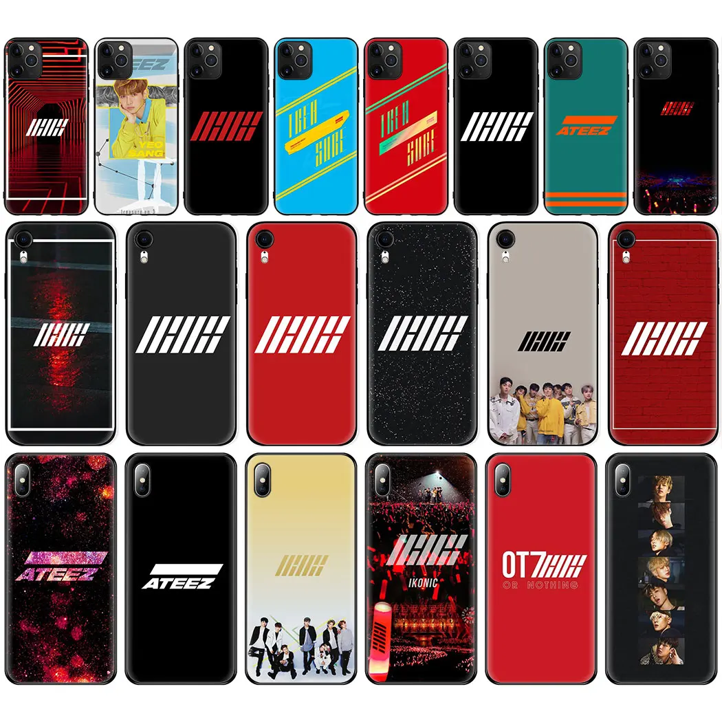 ATEEZ K Pop Мягкий силиконовый чехол для iPhone 11 Pro Max 6 7 8 Plus 5 5S 6S X XR XS