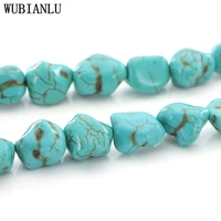 18 style freeform natural turquoises stone loose beads for jewelry making diy necklace bracelet fashion charm t249