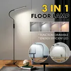 Светодиодный постоянного современный торшер сенсорный подвесной светильник в стиле ретро для чтения для Гостиная Спальня затемнения постоянного светильник Настольная и напольная лампа лампы