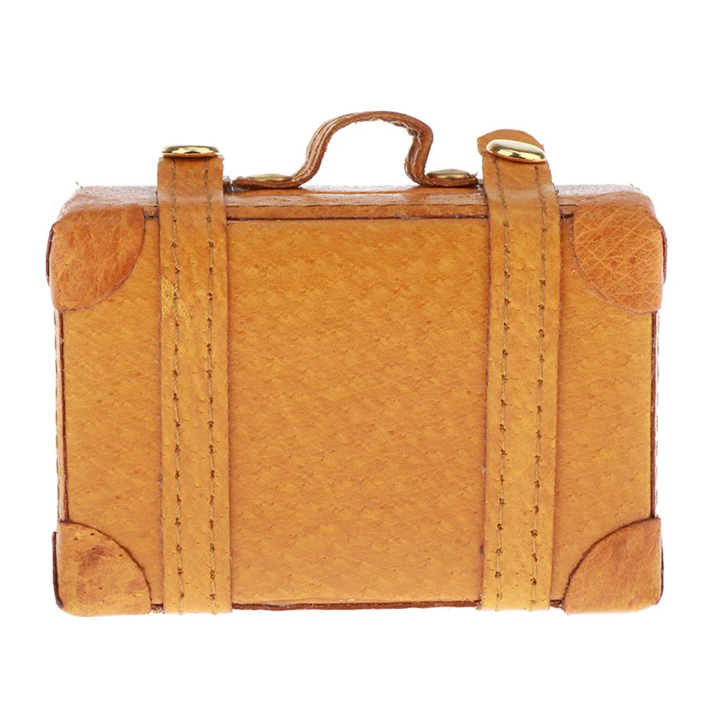 Кукольный домик Миниатюрная игрушка из искусственной кожи чехол для чемодана и