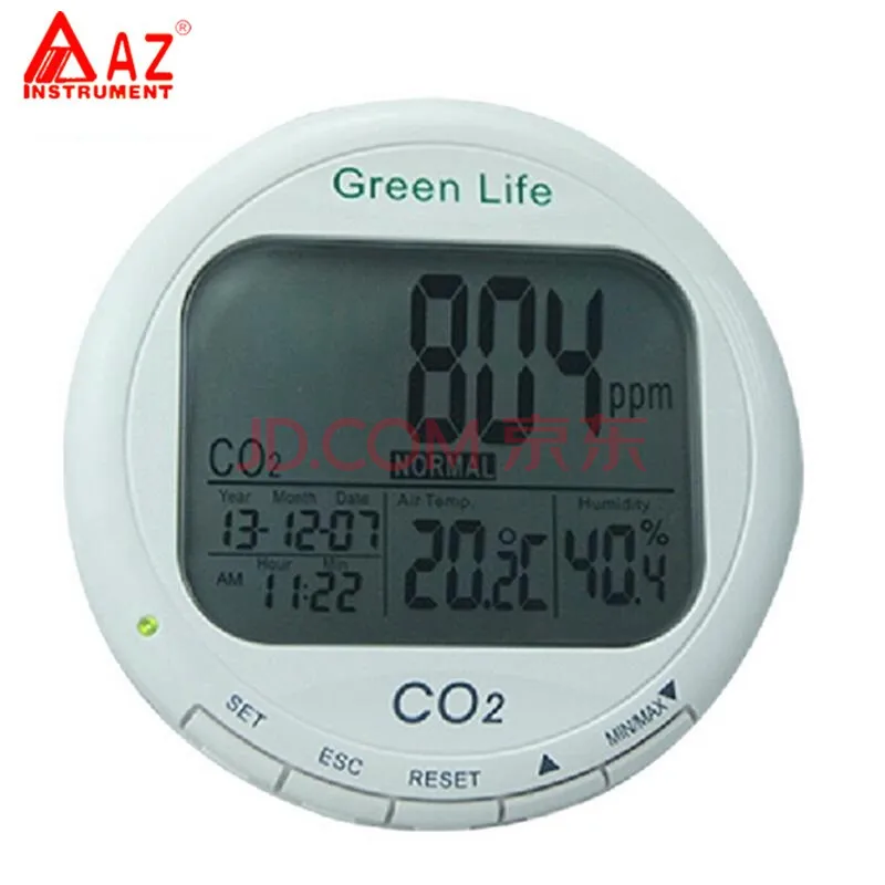 AZ7787 CO2 detector carbon dioxide detectortemperature humidity Air quality alarm tester leak | Инструменты