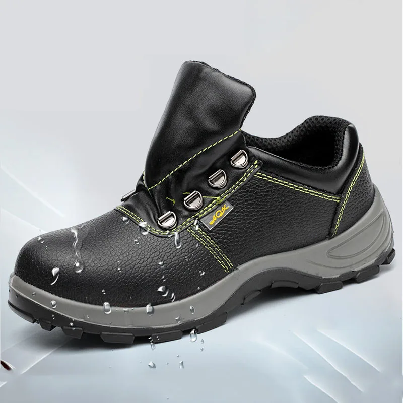 Зимние ботинки мужские защитная обувь нескользящие рабочие для пирсинга