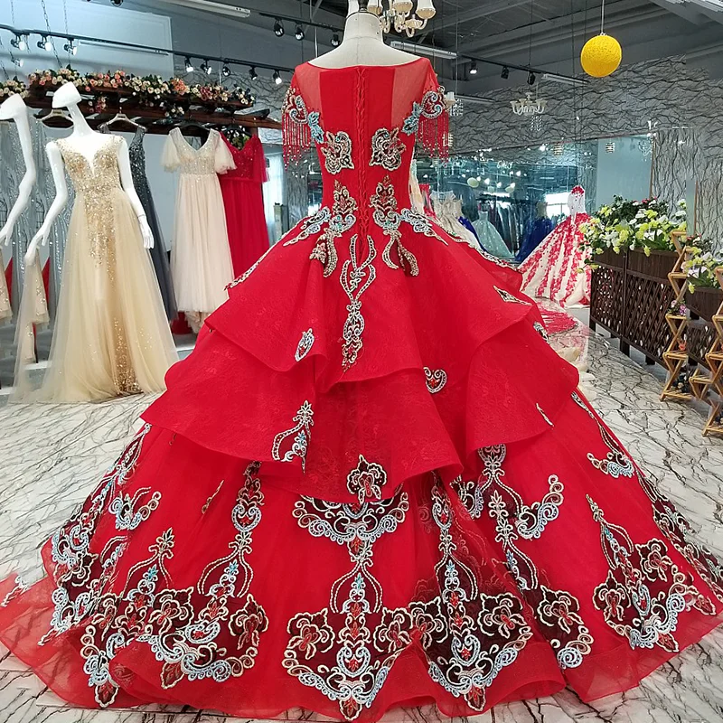 LS61187 вечернее платье в пол с круглым вырезом и коротким рукавом винтажное