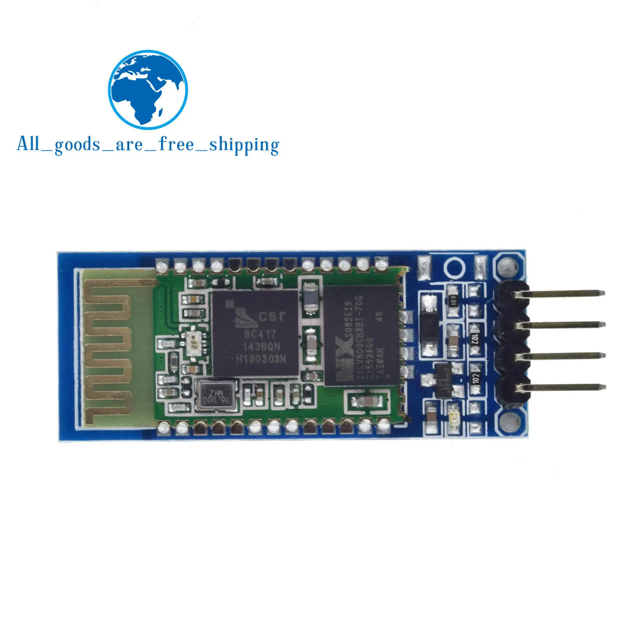 Завеса 1 шт. HC06 HC-06 Беспроводной Серийный 4 Pin Радиотрансивер RS232 ttl Bluetooth модуль Подключаемый модуль для arduino