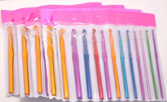 12 шт./компл. рандомный цвет 15 см алюминиевые ручные вязальные крючки аксессуары