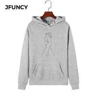 jfuncy 2020 new print women hoodie long sleeve autumn pullover female hooded sweatshirt woman casual hoodies sportwear