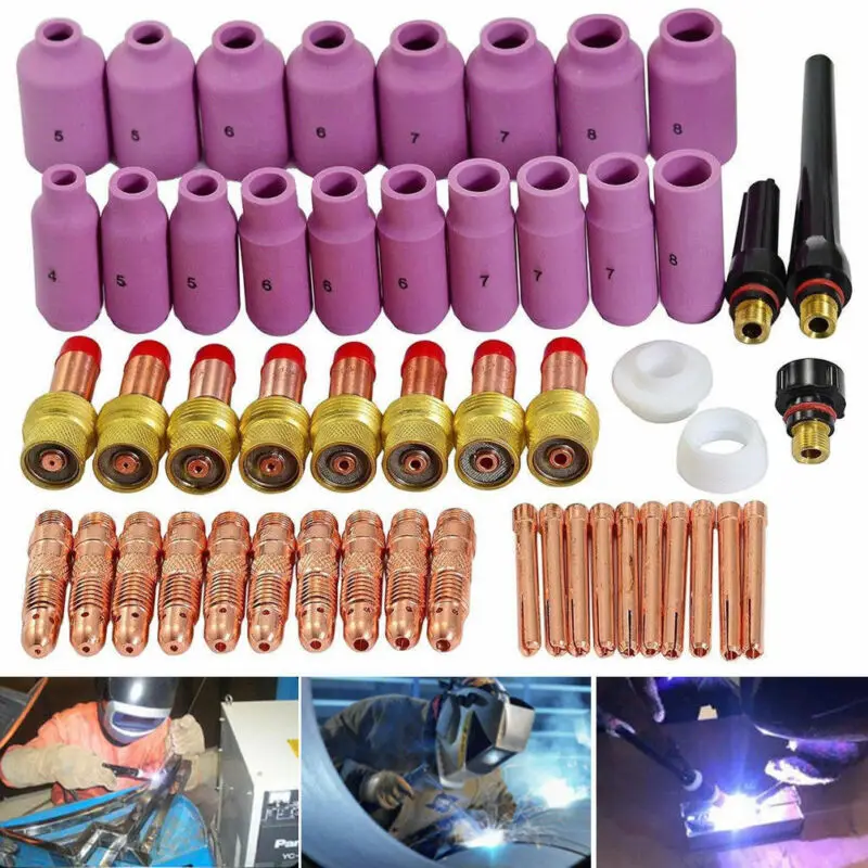 2019 hot 51 TIG Welding Ceramic Cup Gas Len Kit For Miller Eastwood Cutter Torch 17/18/26 With High Quality | Инструменты