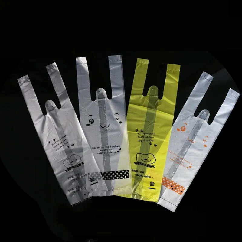 

400PCS Plastic Handle Bags 650ml Transparent Single Cup Pocket Portable Sack Coffee Milk Tea Drink Takeout Disposable Pouch