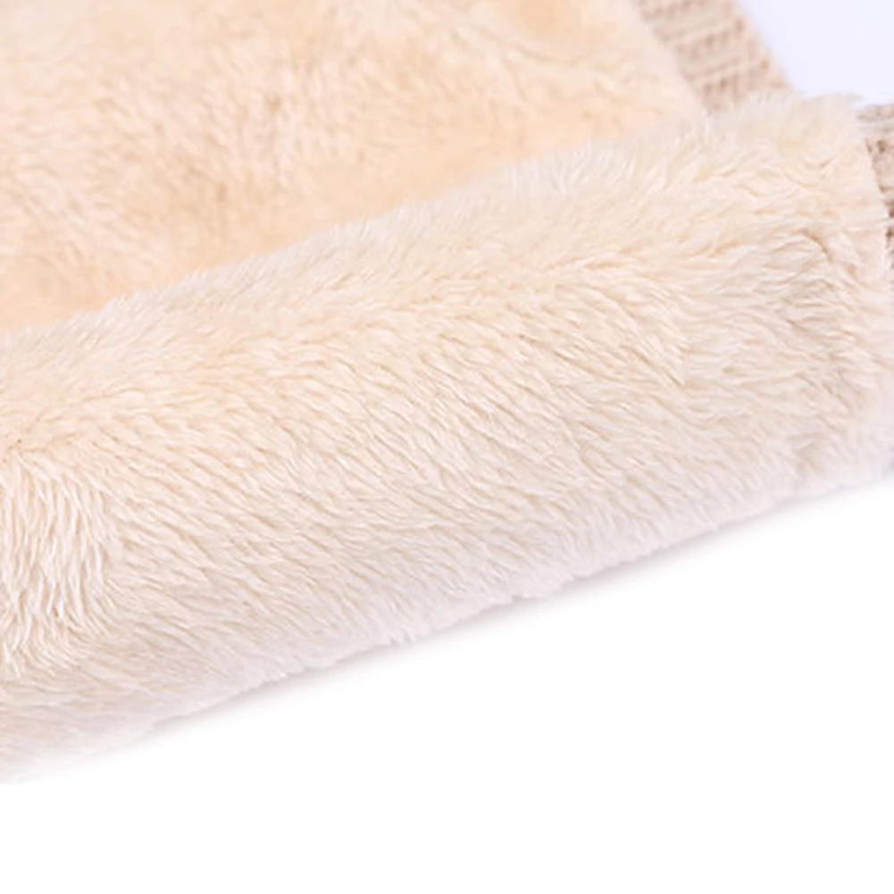 

2020 Autumn Winter Men Women Solid Color Warm Fleece Lining Knitted Collar O Ring Neck Scarf All-purpose Warmer Face Scarves