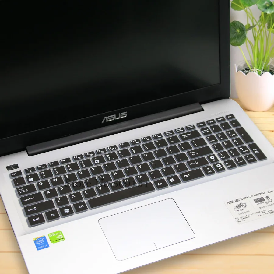 15-дюймовый силиконовый защитный чехол для клавиатуры ноутбука Asus X580 C520U N550 N551JM/JW