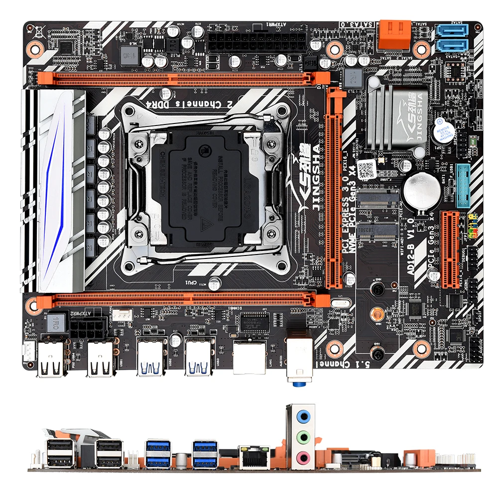 Материнская плата Xeon E5 2640 V3 LGA2011-3 процессор 2400 МГц DDR4 память X99 D4 материнская 2 шт. 8