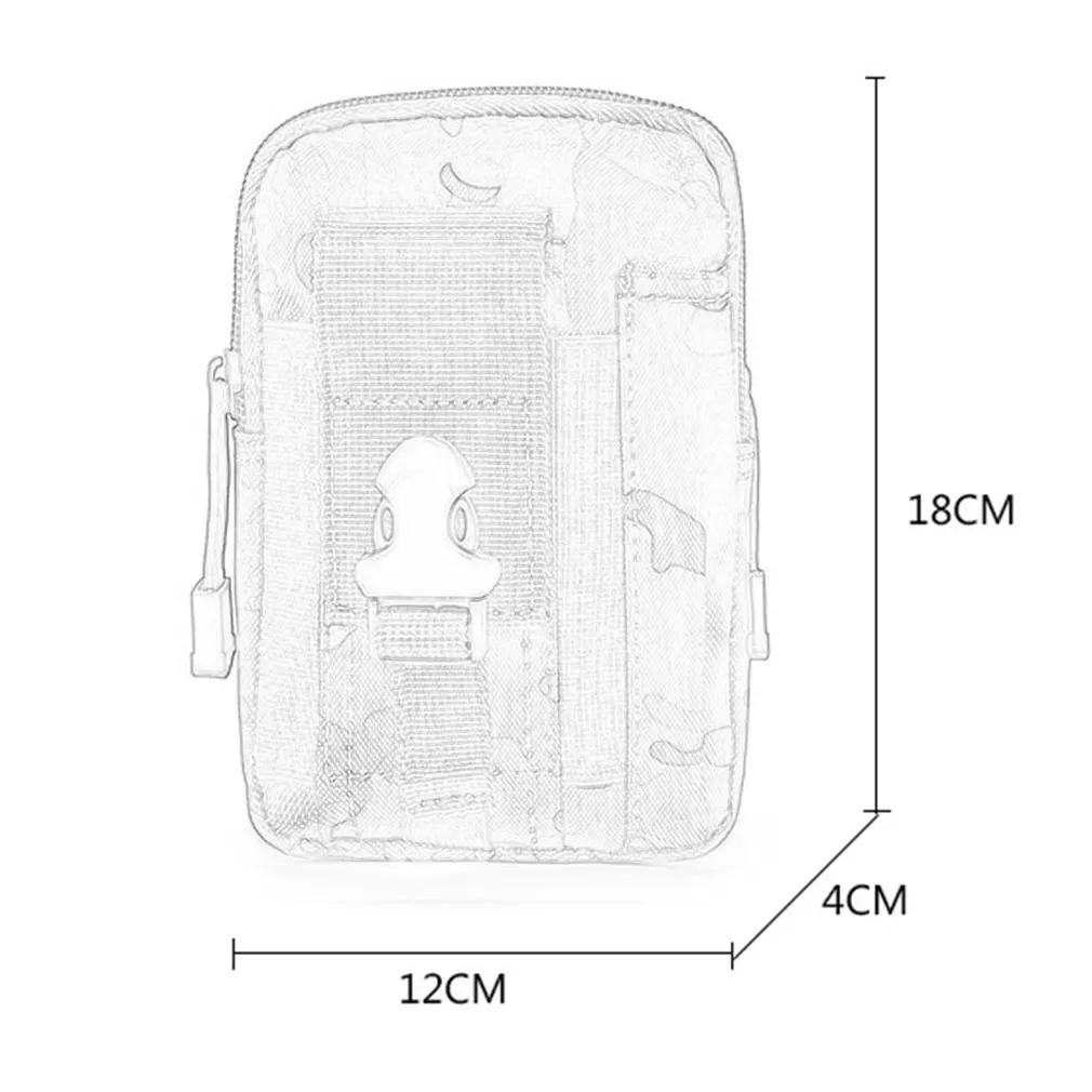 

Mountaineering Bag Multi-Function Military Tactical Camouflage Pockets Mobile Phone Bag Outdoor Running Bag