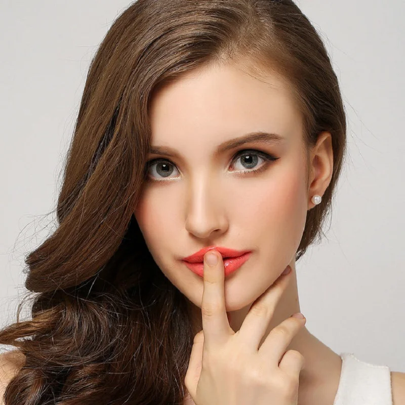 

Real 925 Sterling SIlver Pearl Stud Earrings Genuine Natural Freshwater Pearl Earrings Jewelry For Women Fashion Gift