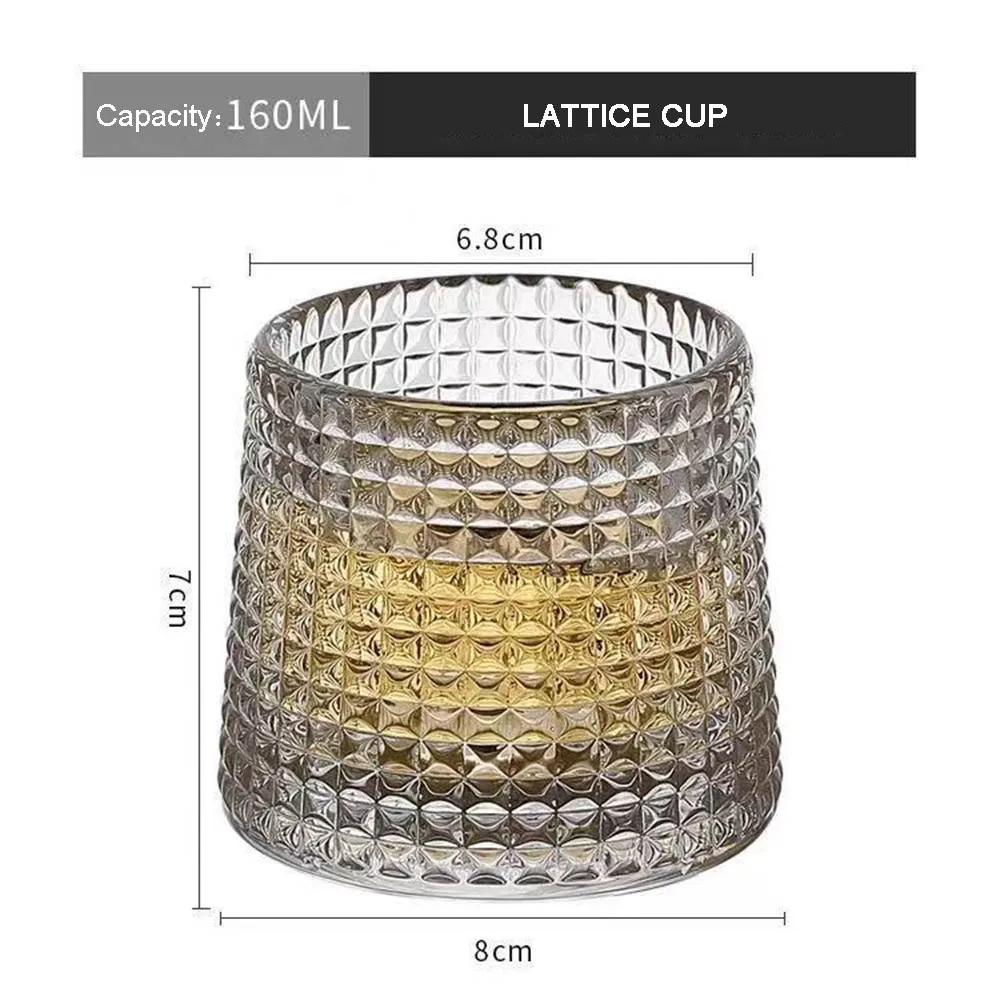 Новый креативный бокал для вина поворот на 360 ° не выпадает виски стеклянная