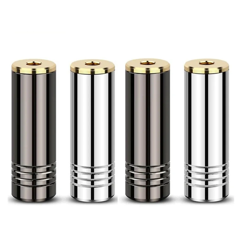 

20pcs Audio Plug 2.5mm 4 Pole Stereo Earphone Female Jack 3 Contacts Wire Connector For Headphone Bright Shell Metal Adapter DIY