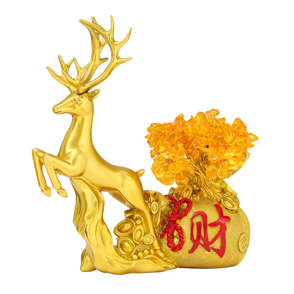 

1Pc Pretty Elk Decoration Animals Living Room Decoration Resin Home Decoration