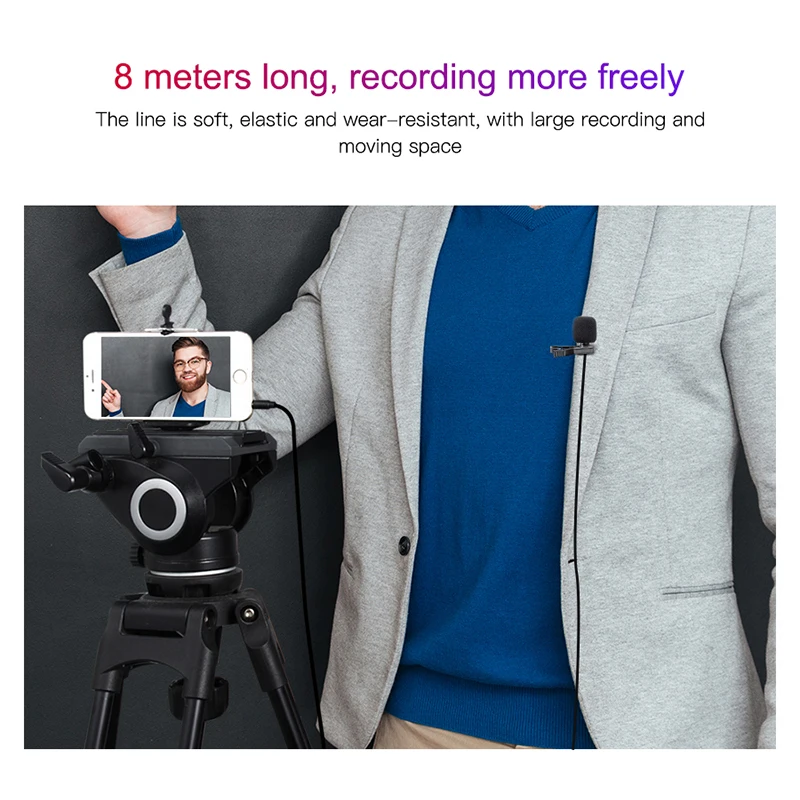 2019 MAMEN 3.5mm Audio Video Recording Lapel Microphone with Clip for iPhone Android Mac Vlog DSLR Camcorde | Электроника