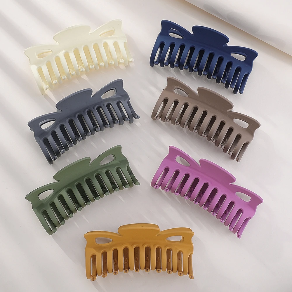 

6-7 шт. твердого Цвет большой заколка-пряжка для волос Geomatric квадратный волосы на заколках прическа 'Краб для ванной зажим хвост зажим для вол...