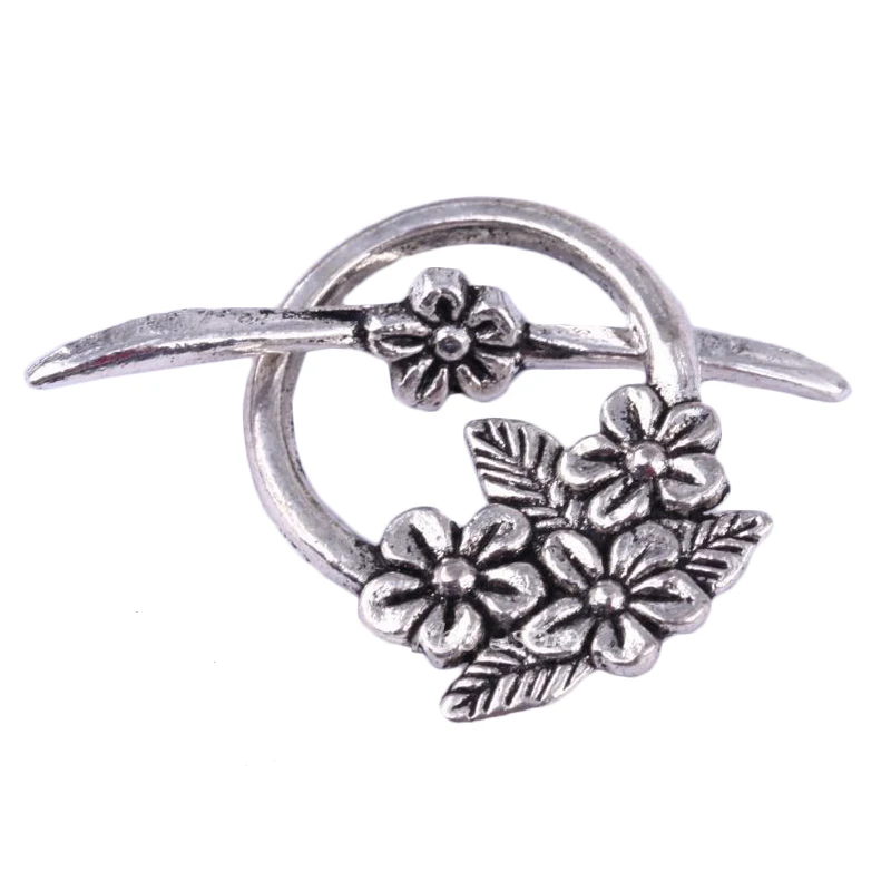 15 комплекты тибетское серебро серьги подвески с цветочным украшением из чистого