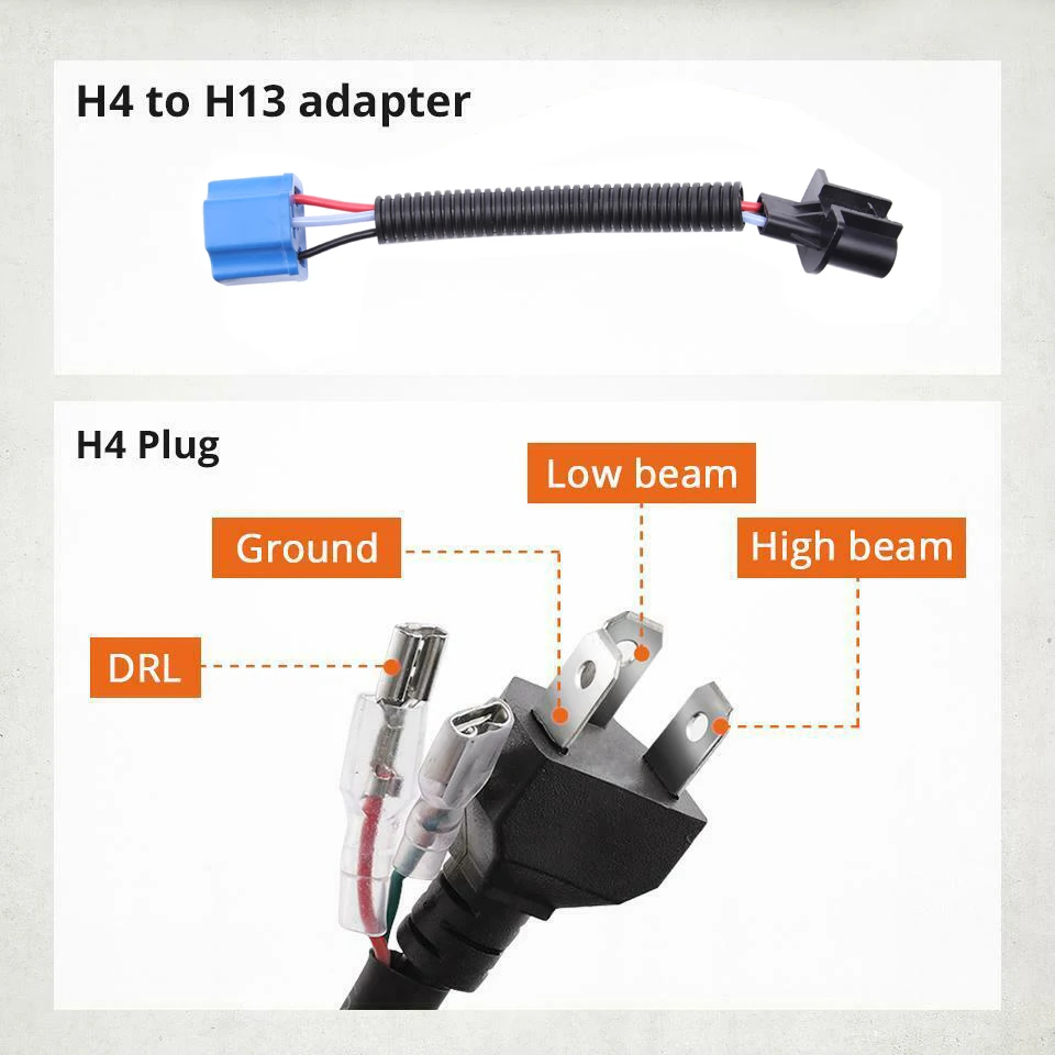 Black 7&quot inch Motorcycle Motorbike Headlight LED Front Light Headlamp 5000LM for Harley Touring Sportster Bobber Chopper Custom |