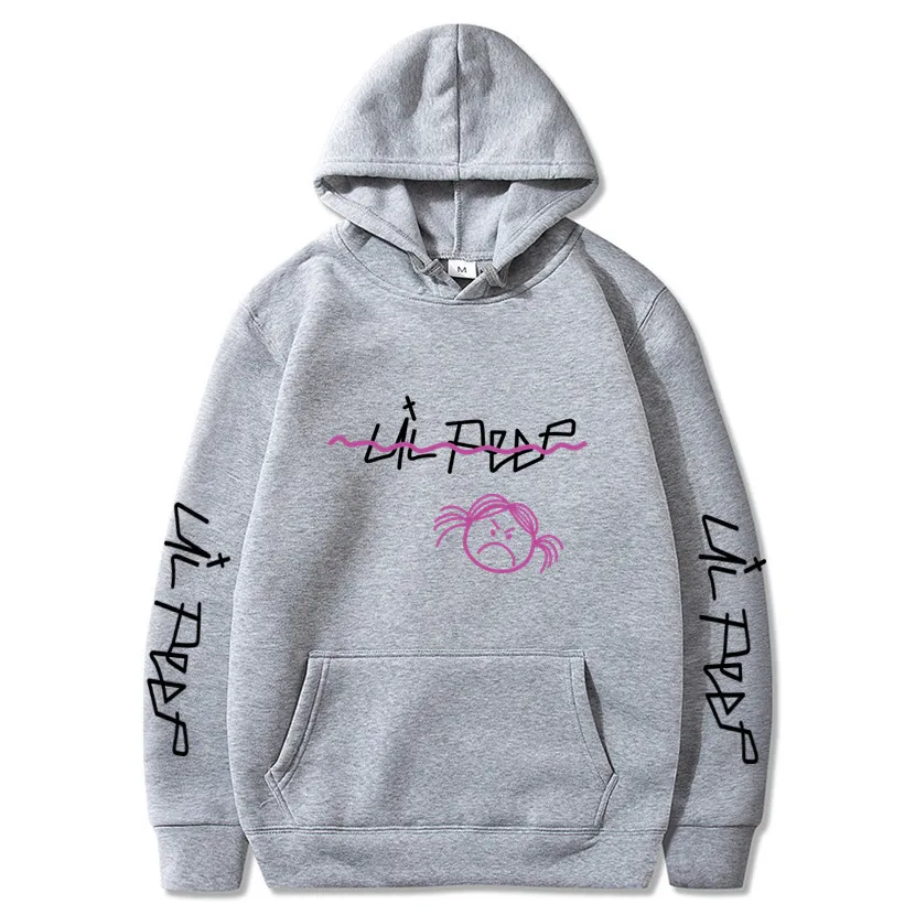 Light gray 69 Lil Открытый толстовки Love lil. Peep мужские толстовки пуловер с капюшоном свитшоты мужские/женские sudaderas cry baby уличная Толстовка для мужчин - Цвет: Light gray 69