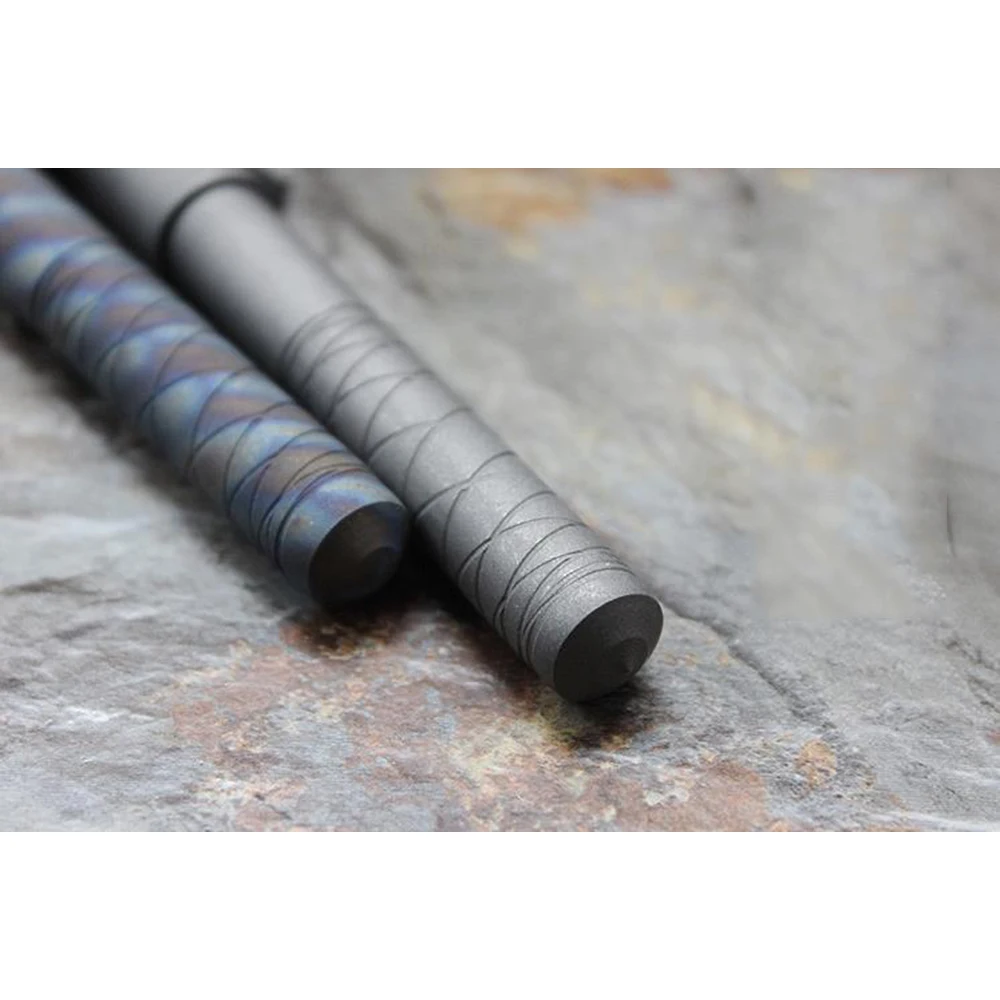 Винтажный стиль ручной работы TC4 титановая гелевая ручка с зажимом Механическая