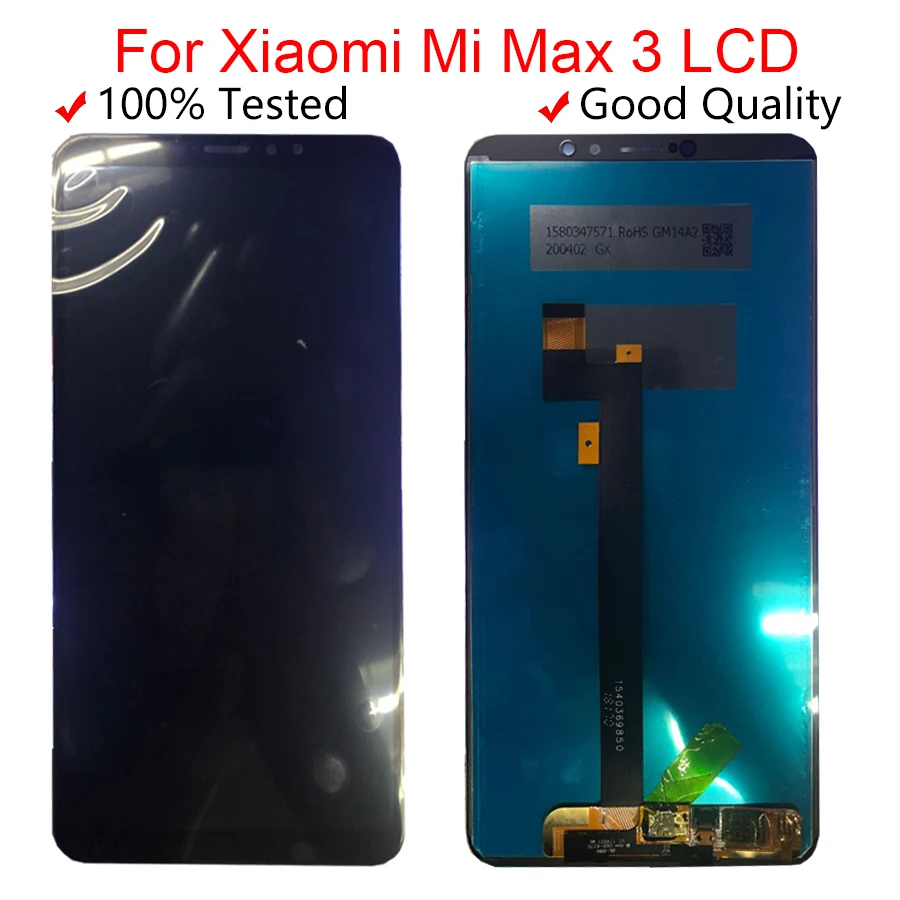ЖК дисплей и тачскрин для Xiaomi Mi Max 3 сменная стеклянная панель дигитайзера 2160X1080 6 9