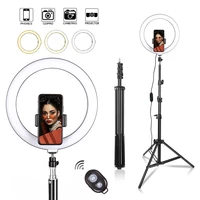 10inch led ring light selfie lamp phone bluetooth remote fill light photography tripod stand for make youtube video makeup live