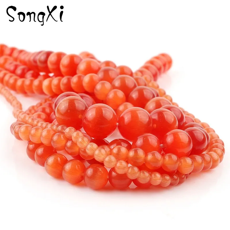 Круглые круглые шарики с красным кошачьим глазом 4 6 8 10 12 мм для изготовления